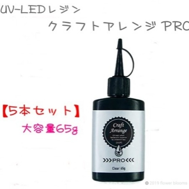 【5本セット】65ｇ ケミテック クラフトアレンジUV-LEDレジン液PRO