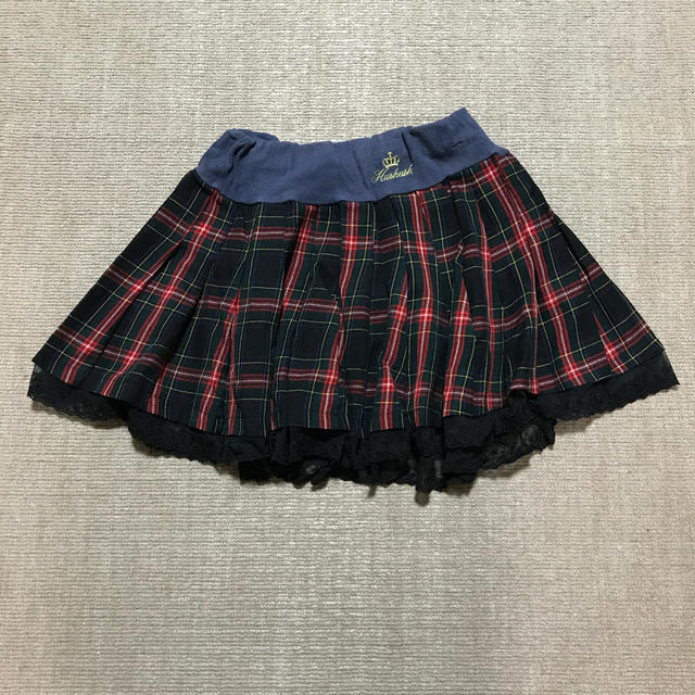 HusHush(ハッシュアッシュ)のプリーツスカート キッズ/ベビー/マタニティのキッズ服女の子用(90cm~)(スカート)の商品写真