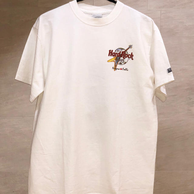 ROCK HARD(ロックハード)の【Used 90s】ハードロックカフェ　ナイアガラの滝　Tシャツ　Lサイズ メンズのトップス(Tシャツ/カットソー(半袖/袖なし))の商品写真