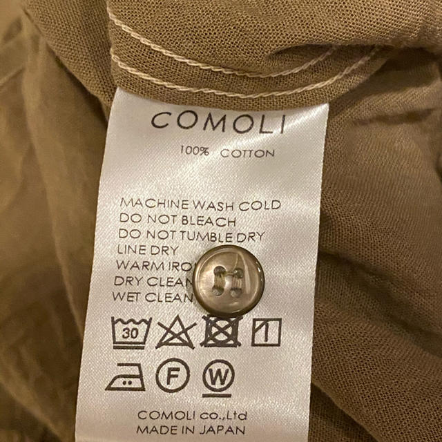 COMOLI(コモリ)の【20ss/新品】comoli ベタシャンプルオーバーシャツ メンズのトップス(シャツ)の商品写真