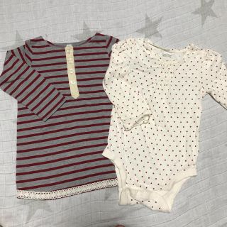 ベビーギャップ(babyGAP)のbabygap ロンパース   西松屋　ワンピース　セット(ワンピース)