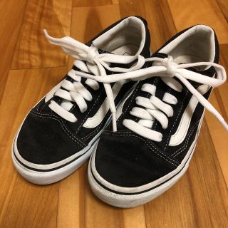 ヴァンズ(VANS)のvans オールドスクール　blackキッズ21㎝(スニーカー)