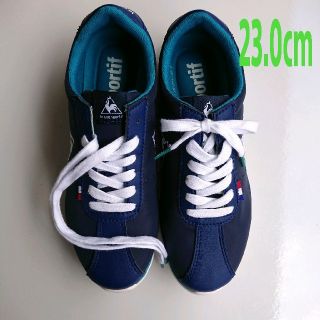 ルコックスポルティフ(le coq sportif)のルコック le coq sportif スニーカー 23.0cm ネイビー(スニーカー)