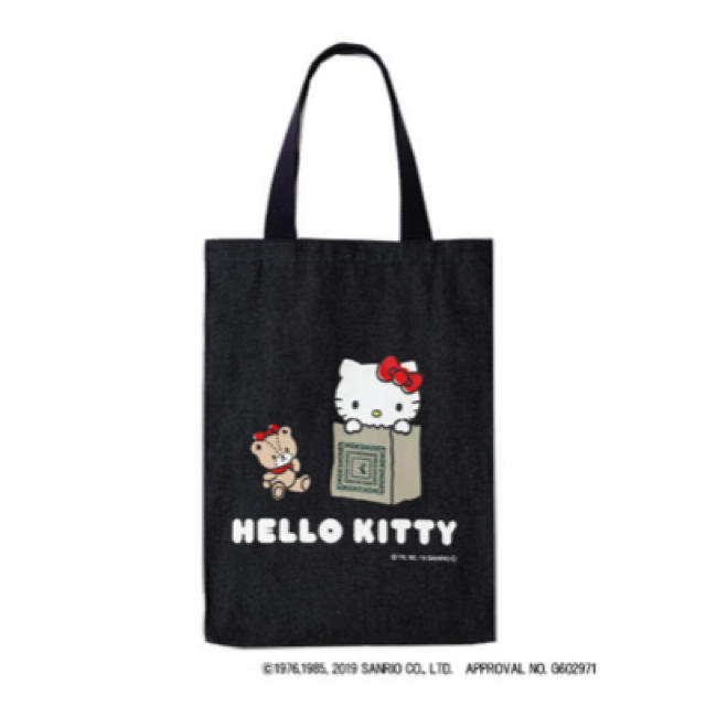 ハローキティ(ハローキティ)の HELLO KITTY×紀ノ国屋/ハローキティ デニムトートバッグ レディースのバッグ(トートバッグ)の商品写真