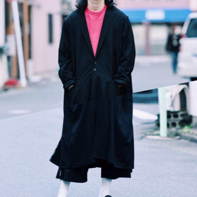 希少　yohji yamamotoPOURHOMME シワギャバロングシャツ