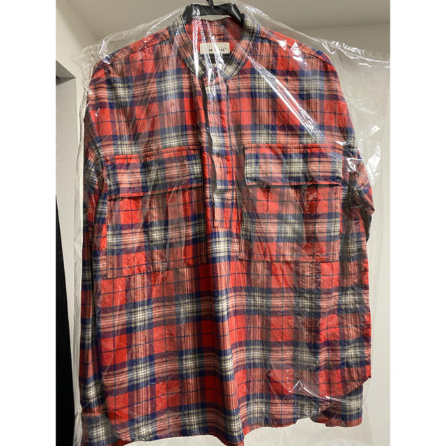 Fear of God PLAID PULLOVER HENLEY REDメンズ