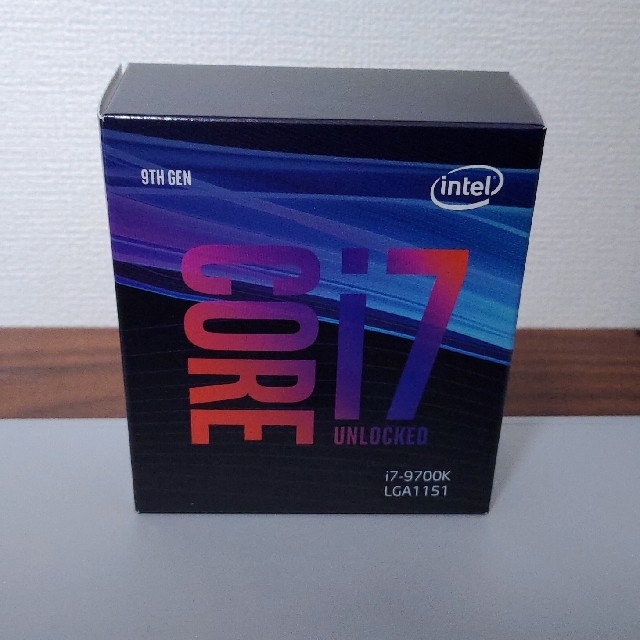 PC/タブレットintel  Core i7 9700k