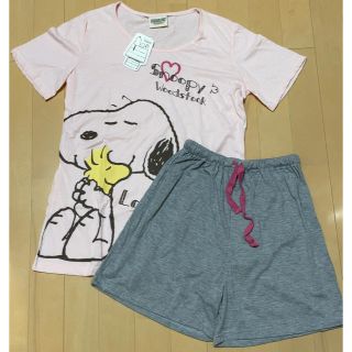 スヌーピー(SNOOPY)の新品タグ付き スヌーピー 夏服 半袖 パジャマ 部屋着(パジャマ)