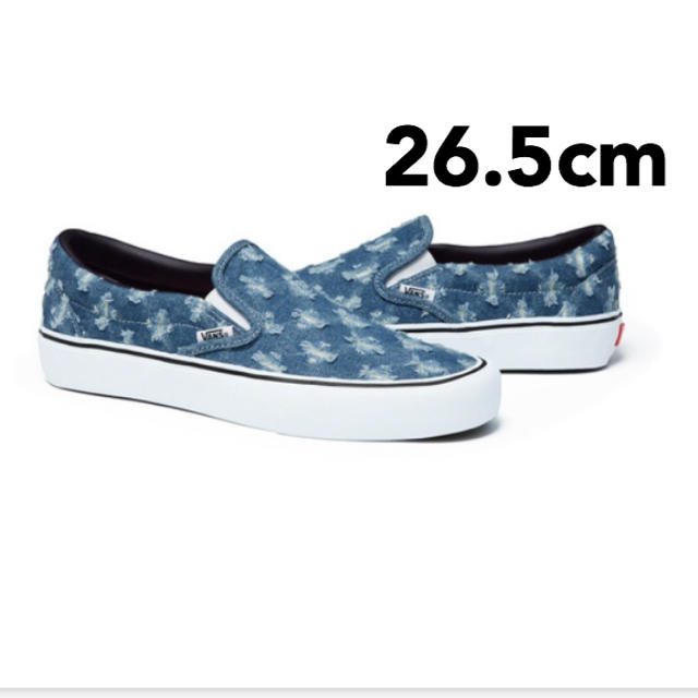 Supreme(シュプリーム)のSupreme®/Vans® Hole Punch Denim Slip-On メンズの靴/シューズ(スニーカー)の商品写真