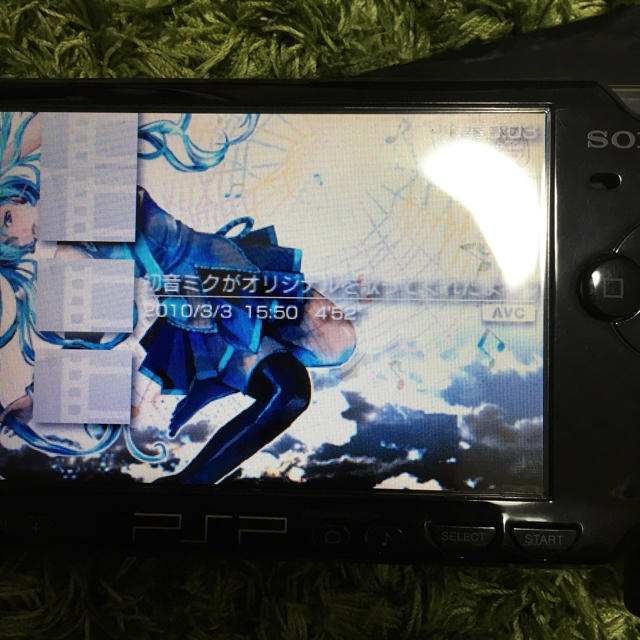 PSP 壁紙と音楽ビデオ　確認写真 エンタメ/ホビーのゲームソフト/ゲーム機本体(携帯用ゲーム機本体)の商品写真