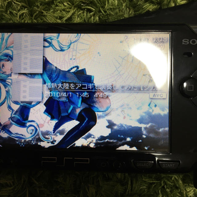 PSP 壁紙と音楽ビデオ　確認写真 エンタメ/ホビーのゲームソフト/ゲーム機本体(携帯用ゲーム機本体)の商品写真