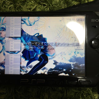 PSP 壁紙と音楽ビデオ　確認写真(携帯用ゲーム機本体)