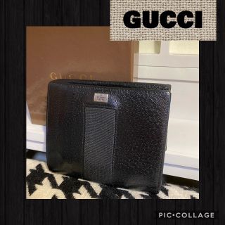 グッチ(Gucci)の正規品★GUCCIグッチ。レザー２つ折財布。グッチレザー財布。(財布)