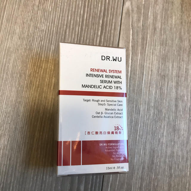 (値下げ) 台湾 Dr.WU マンデリック リニューアル 18%セラム 15ml コスメ/美容のスキンケア/基礎化粧品(美容液)の商品写真