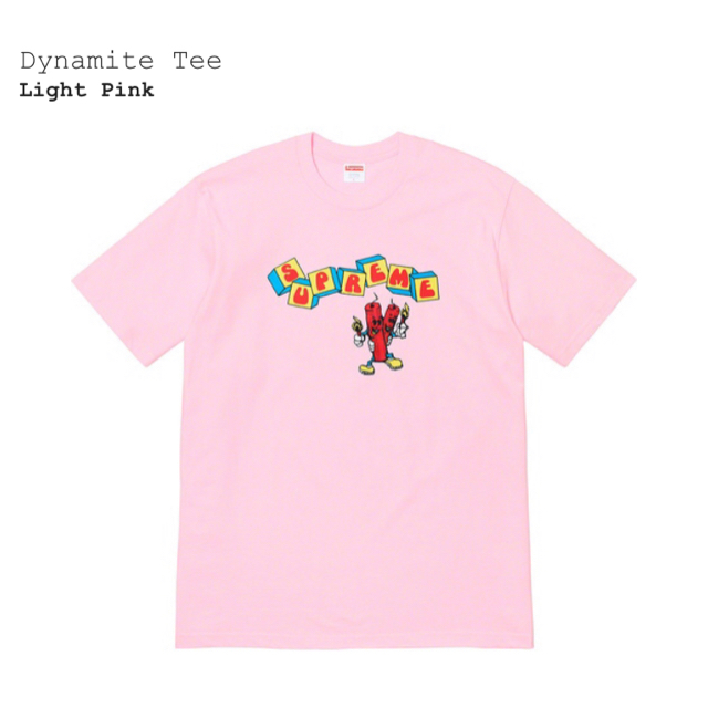 Supreme(シュプリーム)の【新品未使用】Mサイズ Supreme Dynamite Tee pink  メンズのトップス(Tシャツ/カットソー(半袖/袖なし))の商品写真