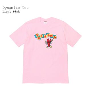 シュプリーム(Supreme)の【新品未使用】Mサイズ Supreme Dynamite Tee pink (Tシャツ/カットソー(半袖/袖なし))