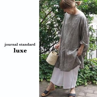 ジャーナルスタンダード(JOURNAL STANDARD)のKEI@KAZU様専用◡̈ラックス | リネンボーダー ボートネックチュニック(チュニック)