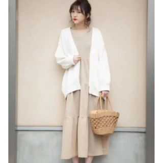 シマムラ(しまむら)のみみ🎀さま専用 しまむら カノコティアードロングワンピース(ロングワンピース/マキシワンピース)