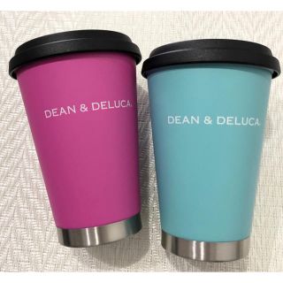 ディーンアンドデルーカ(DEAN & DELUCA)のディーン＆デルーカ カフェ限定 タンブラー 2本 ネットエコバッグ 新品(タンブラー)