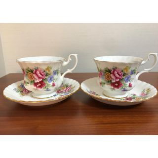 ロイヤルアルバート(ROYAL ALBERT)の☆新品☆ ROYAL ALBERT ティーカップ　2セット(グラス/カップ)