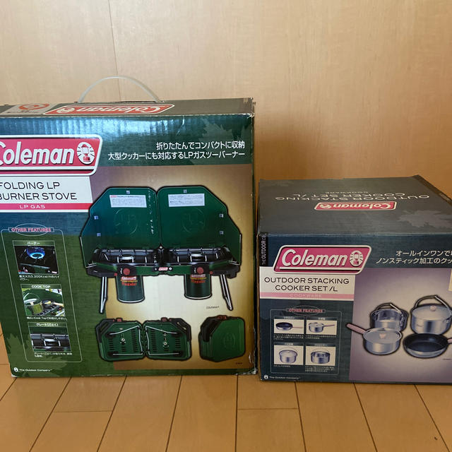 Coleman(コールマン)のColeman 2バーナー クッカーセット 最終価格 スポーツ/アウトドアのアウトドア(調理器具)の商品写真