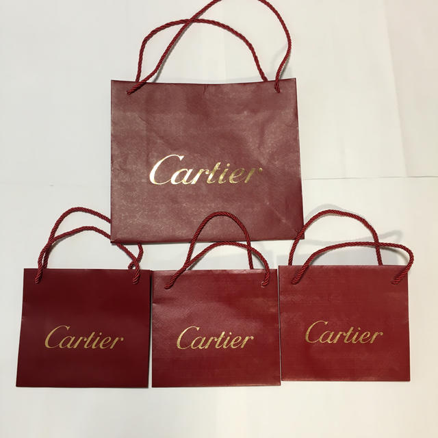 Cartier(カルティエ)のカルティエCartier 紙袋ショッパーブランド　大小 レディースのバッグ(ショップ袋)の商品写真