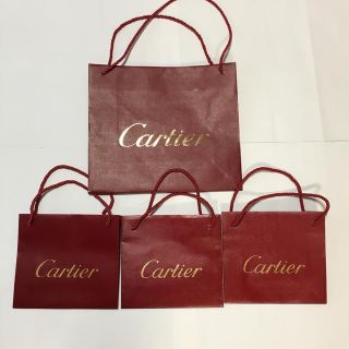 カルティエ(Cartier)のカルティエCartier 紙袋ショッパーブランド　大小(ショップ袋)