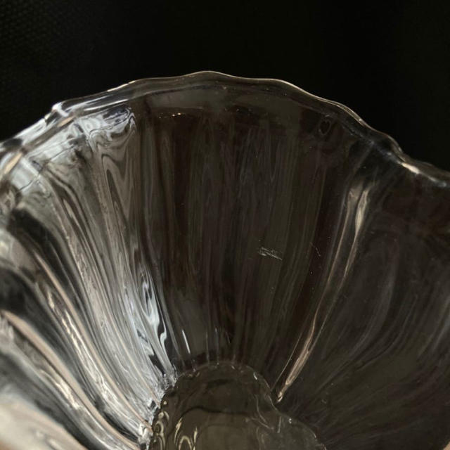F.Lさま専用　ガラス製　カップ&ソーサー  ハート型 インテリア/住まい/日用品のキッチン/食器(グラス/カップ)の商品写真