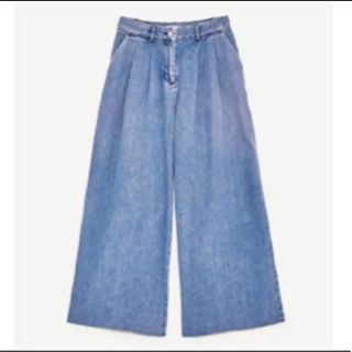 ザラ(ZARA)の値下げしました！　ZARA デニムワイドパンツ(デニム/ジーンズ)