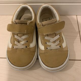 ヴァンズ(VANS)のVANS オールドスクール スニーカー  キッズ ベージュ(スニーカー)