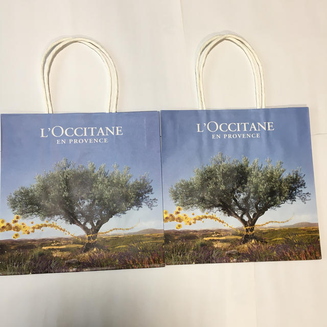 L'OCCITANE(ロクシタン)のロクシタン　紙袋ショッパー2つ レディースのバッグ(ショップ袋)の商品写真