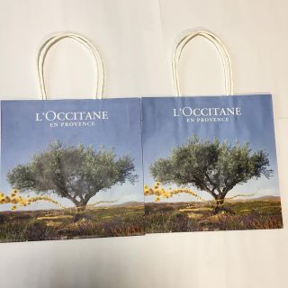 ロクシタン(L'OCCITANE)のロクシタン　紙袋ショッパー2つ(ショップ袋)