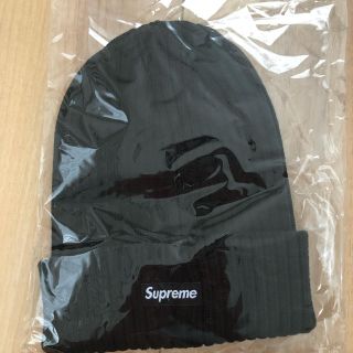 シュプリーム(Supreme)のSupreme Overdyed Beanie ビーニー  ニット帽　黒(ニット帽/ビーニー)