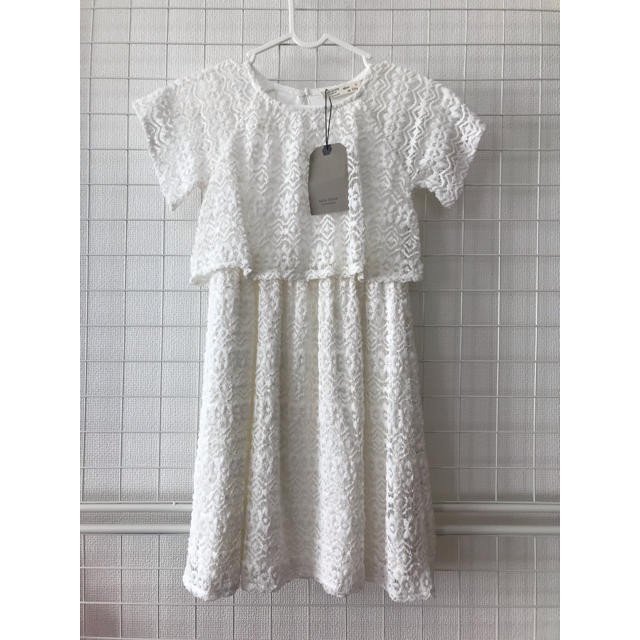 ZARA KIDS(ザラキッズ)の新品 タグ付き ZARA ガールズ レースワンピース 134cm キッズ/ベビー/マタニティのキッズ服女の子用(90cm~)(ワンピース)の商品写真