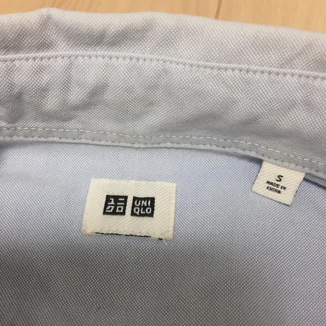 UNIQLO(ユニクロ)のUNIQLO ブルー シャツ 長袖 メンズのトップス(シャツ)の商品写真