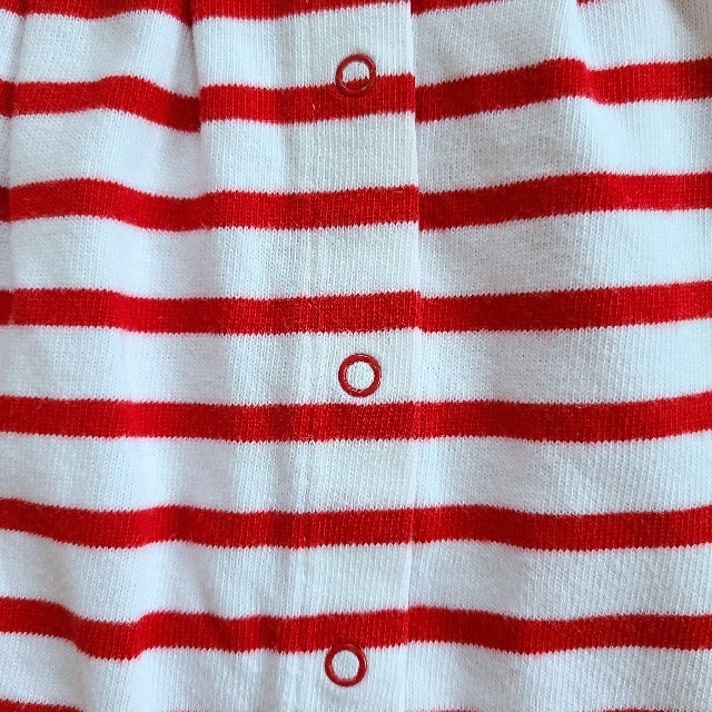 PETIT BATEAU(プチバトー)のpetit bateau プチバトー マリン ワンピース ボーダー 80 90 キッズ/ベビー/マタニティのベビー服(~85cm)(ワンピース)の商品写真