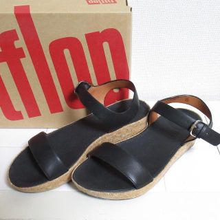 フィットフロップ(fitflop)の★fitflop フィットフロップ★サンダル 37 23.3cm 黒 (サンダル)