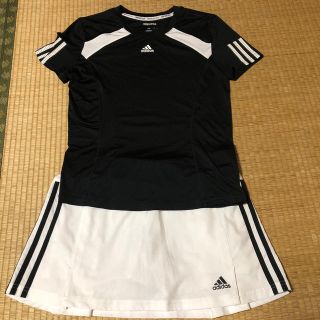 アディダス(adidas)のレディーステニスウェア　上下セット(ウェア)