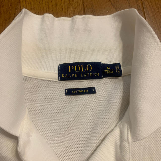 POLO RALPH LAUREN(ポロラルフローレン)のラルフローレン　ポロシャツホワイト正規品175/96A Mサイズカスタムフィット メンズのトップス(ポロシャツ)の商品写真