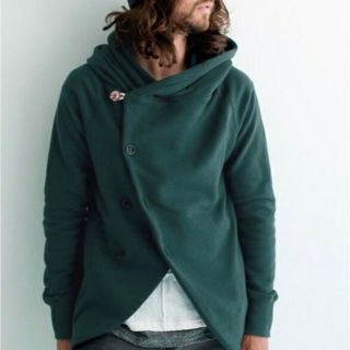 レアセル(rehacer)のrehacer  Slack Hooded Cardigan カーディガン S(カーディガン)