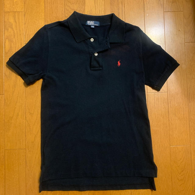 POLO RALPH LAUREN(ポロラルフローレン)のラルフローレン　140 ポロシャツ　ブラック黒　正規品 キッズ/ベビー/マタニティのキッズ服男の子用(90cm~)(Tシャツ/カットソー)の商品写真