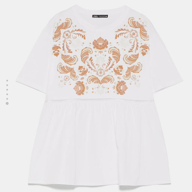 ZARA(ザラ)のZARA プリントTシャツ　s レディースのトップス(Tシャツ(半袖/袖なし))の商品写真