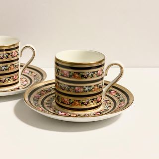 黒壺WEDGWOOD  CLIO カップ＆ソーサー2客