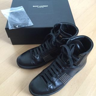 サンローラン(Saint Laurent)のサンローランスニーカー黒レザー☆(スニーカー)