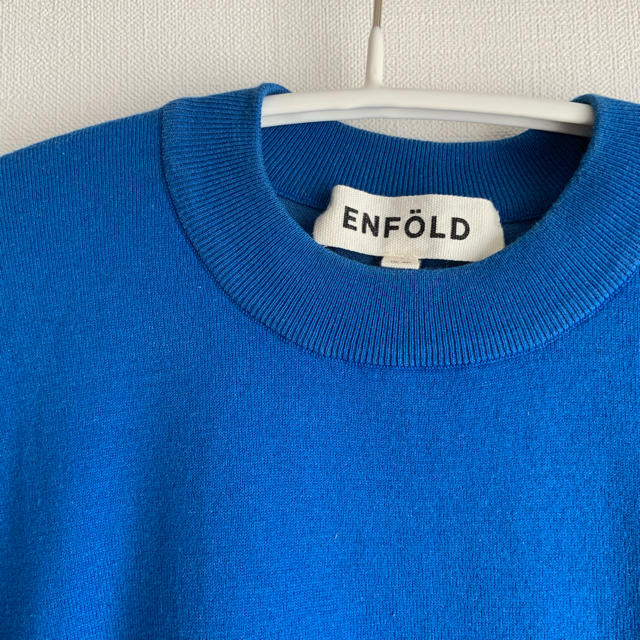 ENFOLD(エンフォルド)のエンフォルド ENFOLD コットンウォッシャブルボックスニット レディースのトップス(カットソー(半袖/袖なし))の商品写真