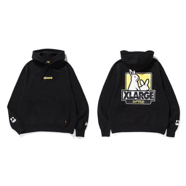 XLARGE×#FR2 コラボパーカー