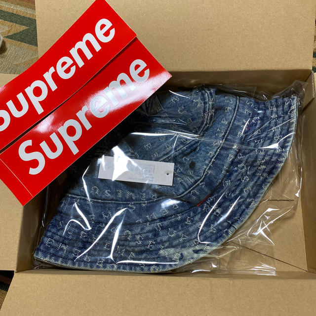 Supreme Jacquard Logos Denim Crusher M/L