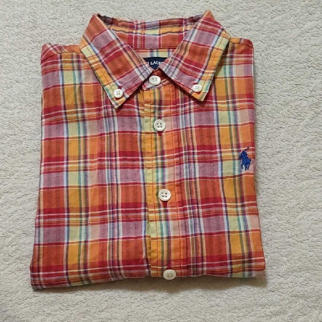 Ralph Lauren(ラルフローレン)のラルフローレン チェックシャツ 110 キッズ/ベビー/マタニティのキッズ服男の子用(90cm~)(Tシャツ/カットソー)の商品写真