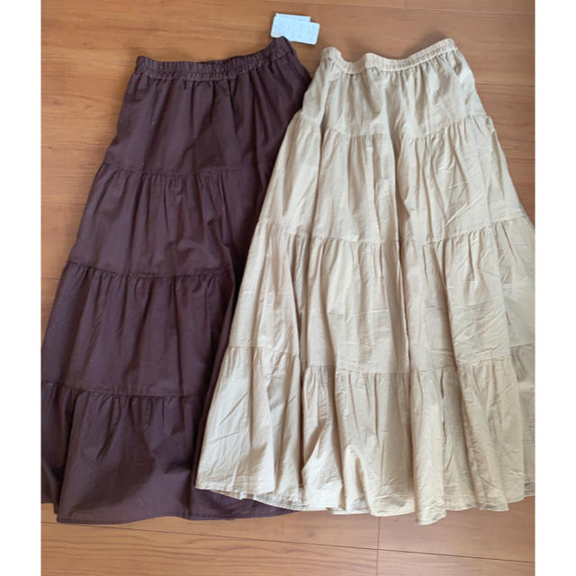 GU(ジーユー)の❤︎匿名配送❤︎2点セット🍭ティアードスカート レディースのスカート(ロングスカート)の商品写真