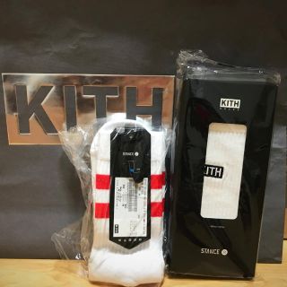 KITH スニーカー ソックス Kith STANCE 赤(ソックス)